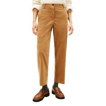 Γυναικείο Παντελόνι Tommy Hilfiger Corduroy Slim Straight Pant Safari Canvas WW0WW46698-RBC