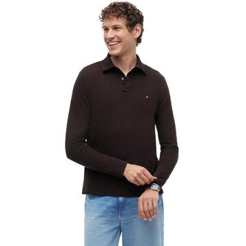 Ανδρικό Polo Tommy Hilfiger 1985 Regular Ls Polo Chocolate MW0MW20183-HJT