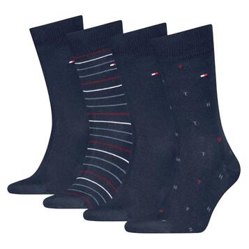 Ανδρικές Κάλτσες Tommy Hilfiger  Sock 4P Tin Giftbox Navy 701235375-001