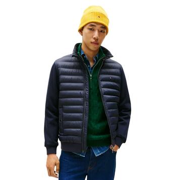 Ανδρικό Μπουφάν Tommy Hilfiger Mix Media Ess Rwb Stand Collar Desert Sky