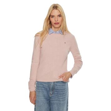 Γυναικείο Πουλόβερ Tommy Hilfiger Soft Wool C-Nk Delicate Pink Heather WW0WW44161-0JW