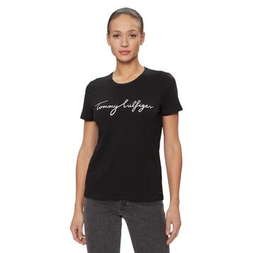 Γυναικείο T-shirt Tommy Hilfiger Heritage Crew Neck Graphic Tee Masters Black WW0WW24967-017