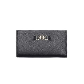 Γυναικείο Πορτοφόλι Tommy Hilfiger Th Club Lrg Black AW0AW10550-BDS
