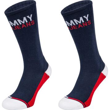 Κάλτσες Tommy Jeans Th Vintage Cut 2p Navy 100000400-002