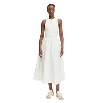 Γυναικείο Φόρεμα Tommy Jeans Tjw Rib Poplin Tank Ext Ecru DW0DW22593-YBL