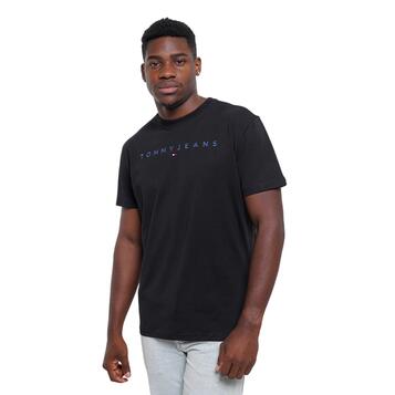 Ανδρικό T-Shirt Tommy Jeans Reg Linear Logo Tee Ext Black Multi DM0DM20744-0GK Ανδρικό T-Shirt Tommy Jeans Reg Linear Logo Tee Ext Black Multi DM0DM20744-0GK