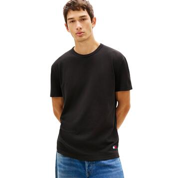 Ανδρική Μπλούζα Tommy Jeans Reg Waffle Ss Tee Black DM0DM22529-BDS