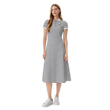Γυναικείο Φόρεμα Tommy Jeans Maxi Polo Ecru Navy Stripe DW0DW20383-0FC