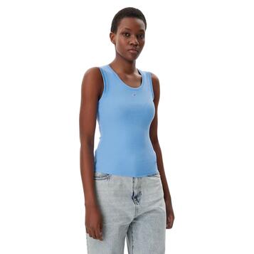 Γυναικείο Top Tommy Jeans Essential Rib Tank Ext Sugarplum Blue DW0DW20673-C12