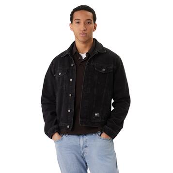 Ανδρικό Τζάκετ Tommy Jeans Ryan RglrTrckr Flg EI6081 Denim Black DM0DM22670-1BZ