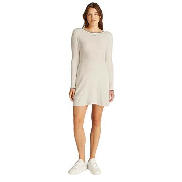 Γυναικείο Φόρεμα Tommy Jeans F&F Cable Sweater Ancient White DW0DW19469-YBH