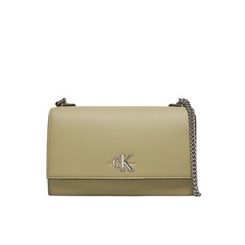 Γυναικεία Τσάντα Χιαστί Calvin Klein Minimal Monogram Ew Flap21 Crockery K60K612233-PBF