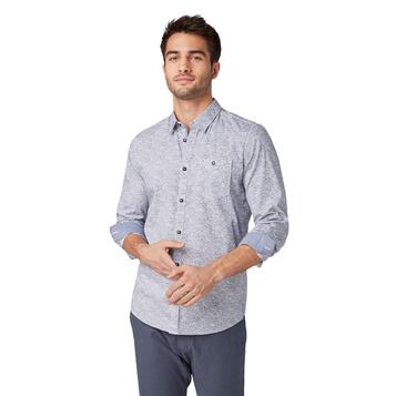 Ανδρικό Πουκάμισο Tom Tailor Floyd White/Blue 1009346-16840