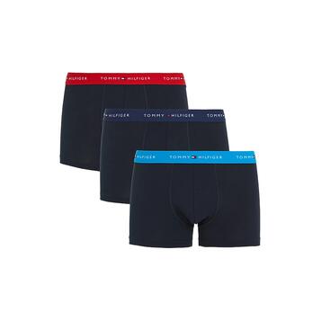 Ανδρικά Εσώρουχα Tommy Hilfiger 3p Wb Trunk Shocking Blue_ Primary Red_ Carbon UM0UM02763-0TS