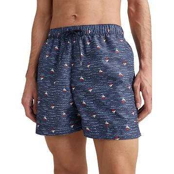 Ανδρικό Μαγιό Tommy Hilfiger Medium Drawstring Print Msw Boats Conversational UM0UM02827-0G5