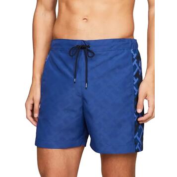 Ανδρικό Μαγιό Tommy Hilfiger Sf Medium Drawstring Print Reactive Monogram Desert Sky UM0UM03211-0G3