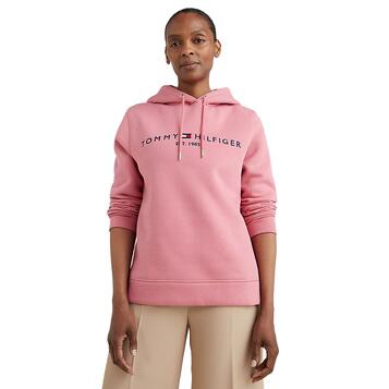 Γυναικείο Φούτερ Tommy Hilfiger Regural Hilfiger Hoodie English Pink WW0WW26410-T1A Γυναικείο Φούτερ Tommy Hilfiger Regural Hilfiger Hoodie English Pink WW0WW26410-T1A