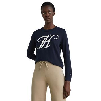 Γυναικείο Πουλόβερ Tommy Hilfiger Th Graphic C-Nk Desert SKy WW0WW34953-DW5 Γυναικείο Πουλόβερ Tommy Hilfiger Th Graphic C-Nk Desert SKy WW0WW34953-DW5