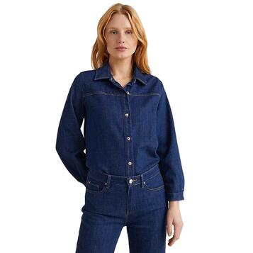 Γυναικείο Πουκάμισο Tommy Hilfiger Dnm 3/4 Overshirt Pal WW0WW35240-1BM