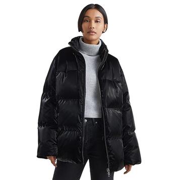 Γυναικείο Μπουφάν Tommy Hilfiger Metallic Down Puffer Jkt Black WW0WW35975-BDS Γυναικείο Μπουφάν Tommy Hilfiger Metallic Down Puffer Jkt Black WW0WW35975-BDS