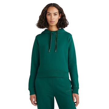 Γυναικείο Φούτερ Tommy Hilfiger Reg Short Velvet Trim Hoodie Prep Green WW0WW37174-L4O Γυναικείο Φούτερ Tommy Hilfiger Reg Short Velvet Trim Hoodie Prep Green WW0WW37174-L4O