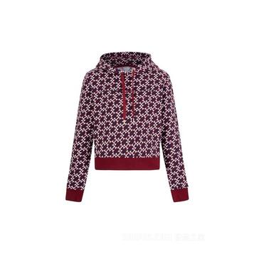 Γυναικείο Φούτερ Tommy Hilfiger Reg Ao Monogram Hoodie Deep Rouge Multi WW0WW37437-0KQ Γυναικείο Φούτερ Tommy Hilfiger Reg Ao Monogram Hoodie Deep Rouge Multi WW0WW37437-0KQ