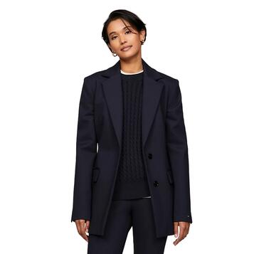 Γυναικείο Σακάκι Tommy Hilfiger Slim Fit Knit Sb Blazer Desert Sky WW0WW40341-DW5