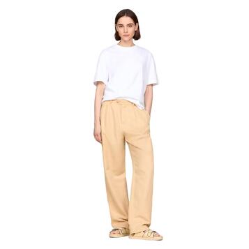 Γυναικείο T-Shirt Tommy Hilfiger Rlx Light Ctn Interlock C-Nk Ss Th Optic White WW0WW41191-YCF