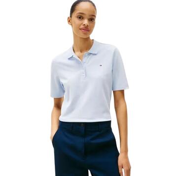Γυναικείο Polo Tommy Hilfiger 1985 Reg Pique Ss Breezy Blue WW0WW43224-C1O