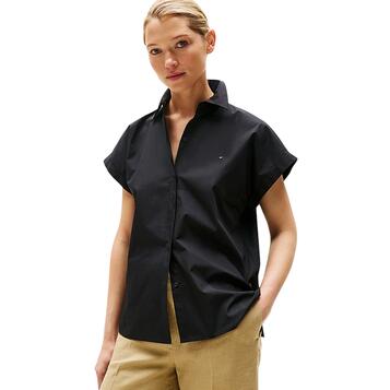 Γυναικείο Πουκάμισο Tommy Hilfiger Poplin Sleeveless Relaxed Shirt Black WW0WW45897-BDS