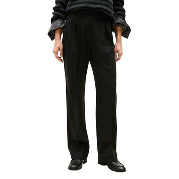 Γυναικείο Παντελόνι Tommy Hilfiger TIimeless Wool Rlxd Strt Pant Black WW0WW48352-BDS