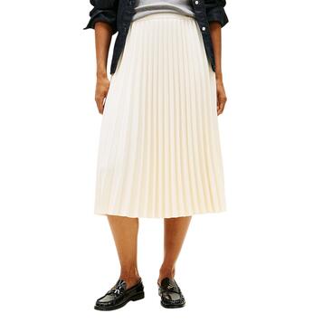 Γυναικεία Φούστα Tommy Hilfiger Fluid Pleated Pull On Midi Ivory Petal WW0WW43886-Z00