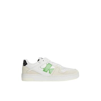 Ανδρικά Sneakers Calvin Klein Basket Cupsole Low Lth Nbs Dc Bright White/Black/Classic Green YM0YM00933-01T Ανδρικά Sneakers Calvin Klein Basket Cupsole Low Lth Nbs Dc Bright White/Black/Classic Green YM0YM00933-01T