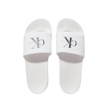 Aνδρικές Παντόφλες Calvin Klein Slide Monogram Triple Bright White YM0YM01271-0K4 Aνδρικές Παντόφλες Calvin Klein Slide Monogram Triple Bright White YM0YM01271-0K4