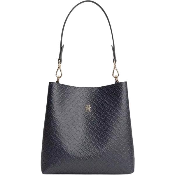 Γυναικεία Τσάντα Ώμου Tommy Hilfiger Th Icon Shoulder Mono Space Blue AW0AW19000-DW6