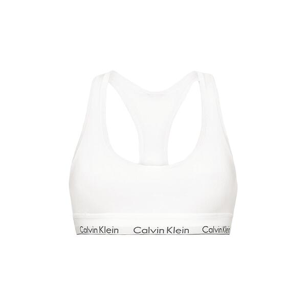 Γυναικείο Μπουστάκι Calvin Klein Unlined Bralette White 0000F3785E-100