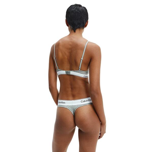 Γυναικείο Εσώρουχο Calvin Klein Thong Grey Heather 0000F3786E-020