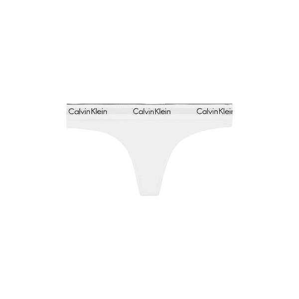 Γυναικείο Εσώρουχο Calvin Klein Thong White 0000F3786E-100