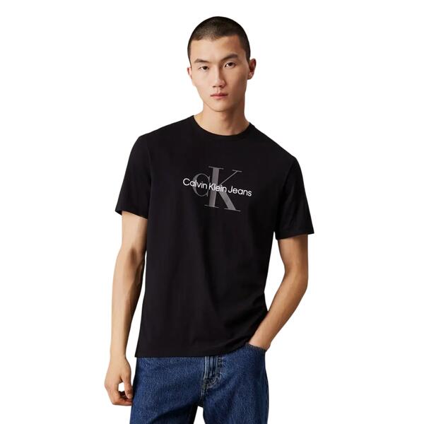 Ανδρικό T-Shirt Calvin Klein SS Hero Monologo 30s Black LV040EM286-UB1