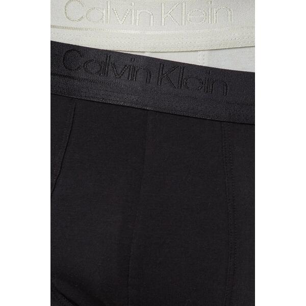 Ανδρικά Εσώρουχα Calvin Klein Trunk 2pk Black_ Ocean Mist 000NB2526A-6HN