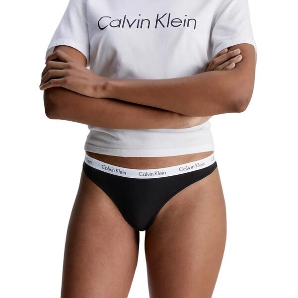 Γυναικεία Εσώρουχα Calvin Klein Thong 3pk Black 000QD3587E-001