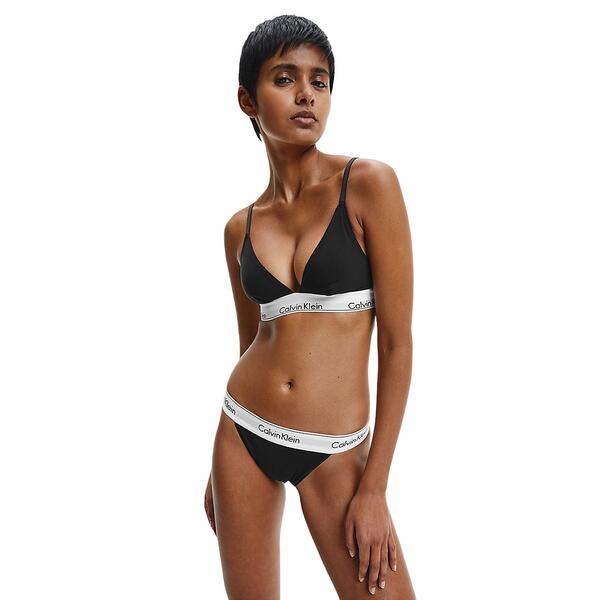Γυναικείο Σουτιέν Calvin Klein Triangle Unlined Black 000QF1061E-001