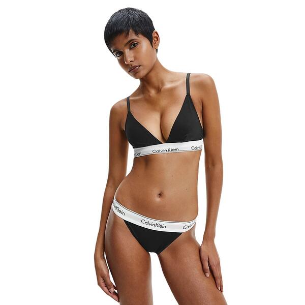 Γυναικείο Εσώρουχο Calvin Klein High Leg Tanga Black 000QF4977A-001