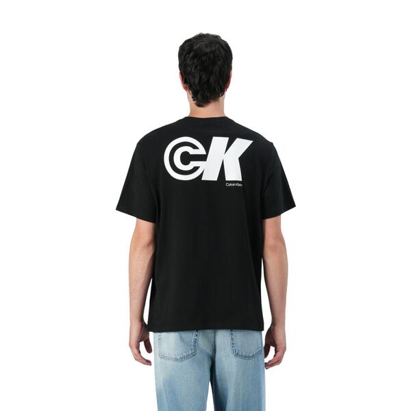 Ανδρικό T-Shirt Calvin Klein Ss 20s Ck Sport Logo Graphic Tee Black LV04RC835G-UB1