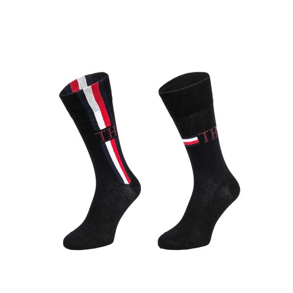 Ανδρικές Κάλτσες Tommy Hilfiger Men Sock 2p Iconic Stripe Black 100001492-001