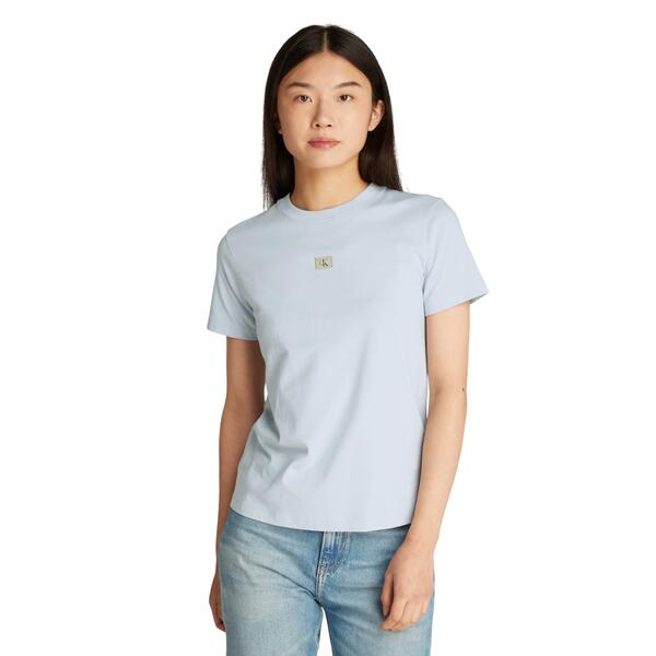 Γυναικείο T-shirt Calvin Klein Woven Label Regular Niagara Mist J20J225243-CUI