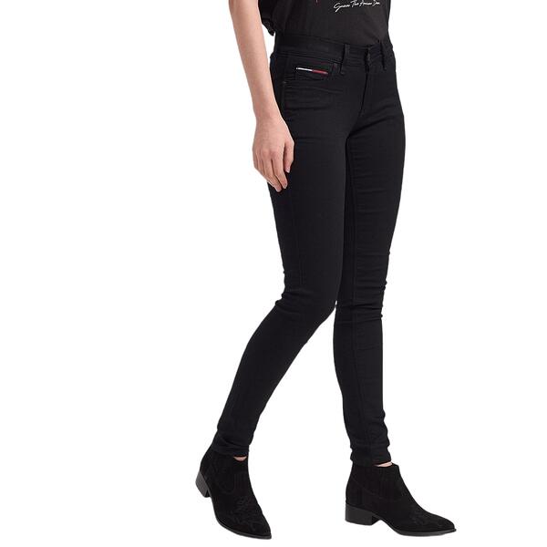 Γυναικείο Τζιν Tommy Jeans Mid Rise Skinny Nora Black DW0DW04415-945