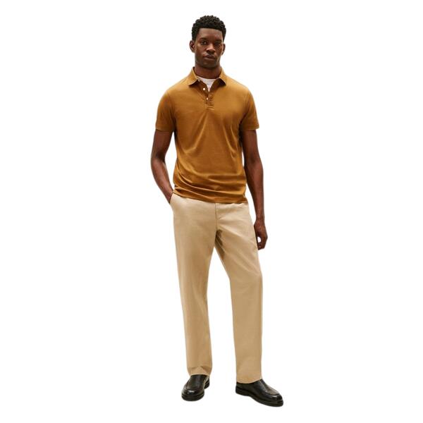 Ανδρικό Polo Tommy Hilfiger Hidden Placket Detail Reg Polo Highland Khaki MW0MW41611-GWP