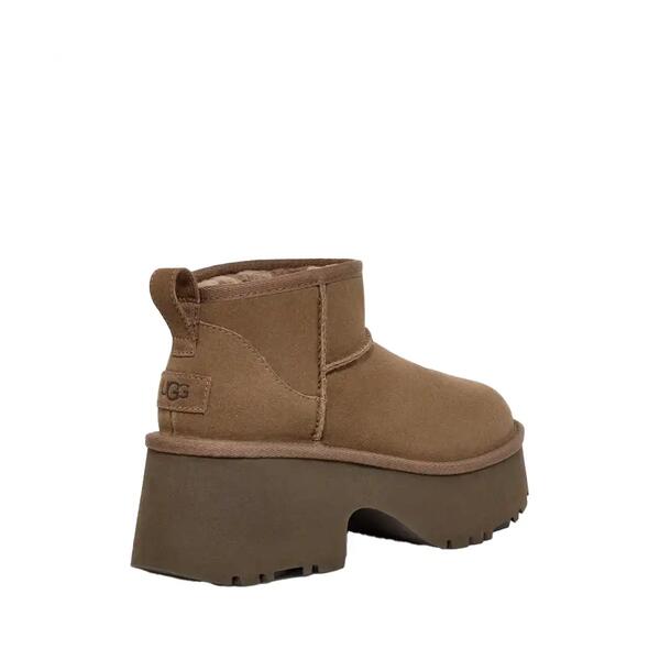 Γυναικεία Μποτάκια Ugg Classic Ultra Mini New Heights Brown 1158311-HCK