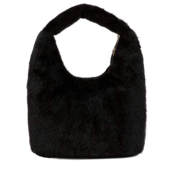 Γυναικεία Τσάντα Χειρός EVERY OTHER Faux Fur Scoop Grab Bag Black 12080-BLACK
